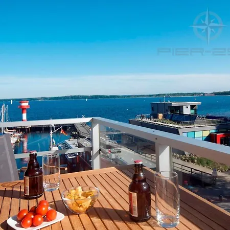 Apartmenthaus Hafenspitze Ap 25, Pier 25, Blickrichtung Offene Seestrand