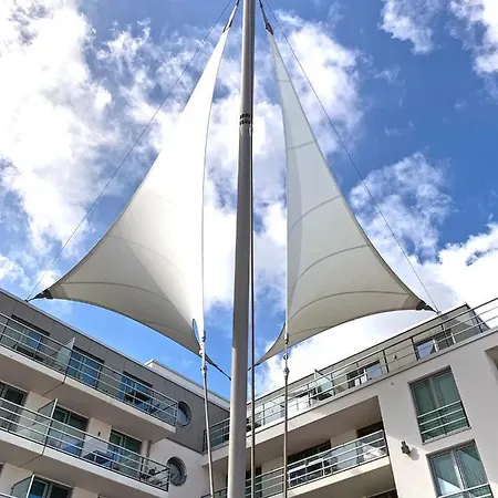 Apartmenthaus Hafenspitze Ap 25, Pier 25, Blickrichtung Offene Seestrand Apartamento Eckernförde